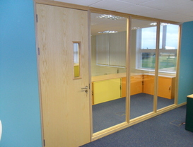 Timber Framed partitioning in Alnwick Northumberland