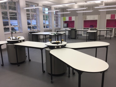 Lab work stations fit out at school